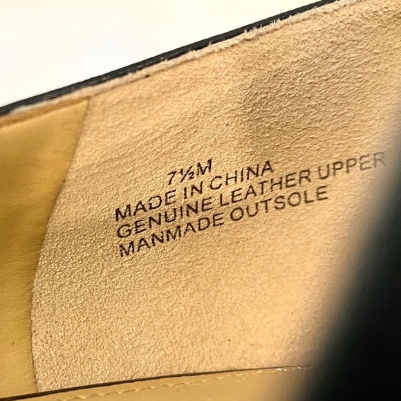 Talbots Laney D'Orsay Wedge Black Knot Shoes Career Office Size 7.5 - Picture 11 of 14